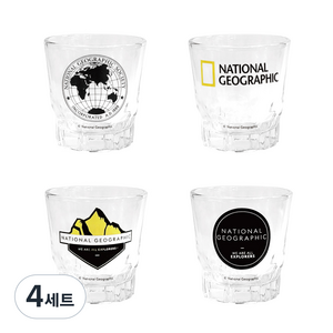 내셔널지오그래픽 아이스버그 미니잔 4종 세트, 혼합색상, 4세트
