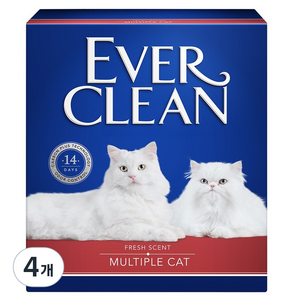 에버크린 2025 NEW 멀티플 캣 MC 고양이 모래, 8.5kg, 4개, 은은한 향