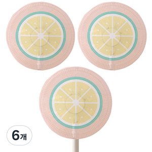 클레어라 선풍기 안전망 50cm, 레몬, 6개