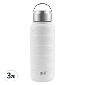 타이소 히키스 톨사이즈 스텐 보온병, 화이트, 360ml, 3개