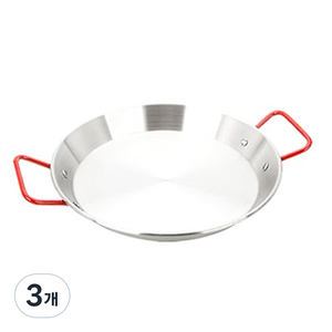 젊은이마켓 허니쿡 빠에야 팬 플레이팅 파스타 접시 그릇, 28cm, 3개