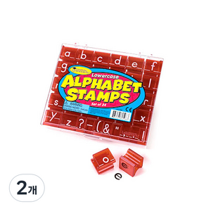 러닝리소스 20598 알파벳 소문자 도장, 혼합색상, 2개