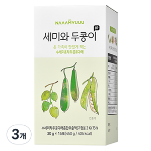 남유네 세미와 두콩이 업 액상차, 450g, 3개