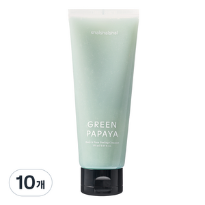 샤이샤이샤이 그린파파야 바디 앤 페이스 필링 클렌저, 150ml, 10개