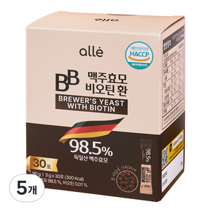 alle 맥주효모 비오틴 환 30p, 90g, 5개
