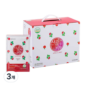 연두팜 찢어먹는 NFC 착즙 사과엔비트즙 50p, 100ml, 150개