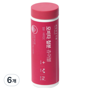 모비타 철분 츄어블 90g, 60정, 6개