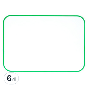 캐스비 튼튼 자석보드판, 혼합색상, 6개