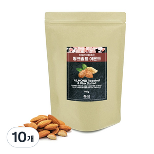 견과공장 히말라야 핑크소금 구운아몬드, 500g, 10개