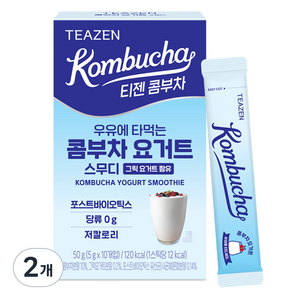 티젠 요거트 스무디 콤부차, 2개, 10개입, 5g