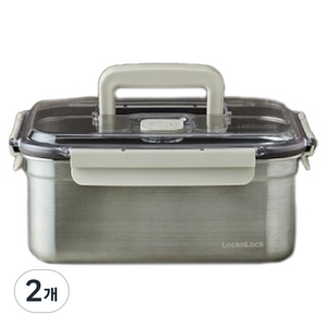 락앤락 숨쉬는 스텐 김치통, 5.3L, 2개