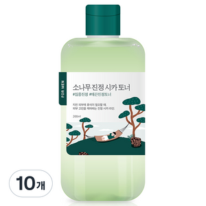 라운드랩 포 맨 소나무 진정 시카 토너, 200ml, 10개