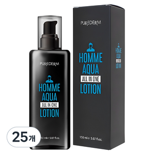 퓨어덤 남성용 올인원 로션, 150ml, 25개