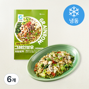 대상 청정원 그레인보우 치킨 & 바질 2개입 (냉동), 400g, 6개
