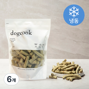 도그쿡 반려견 야채 스틱형 냉동 수제사료, 과일/야채, 500g, 6개