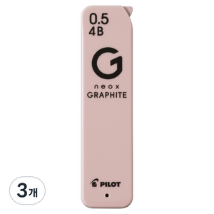 파이롯트 new 네옥스 그라파이트 샤프심 4B, 3개, 0.5mm