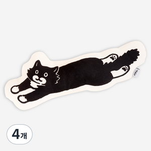 닥터펠리스 고양이 캣닢쿠션 L, 화이트, 4개