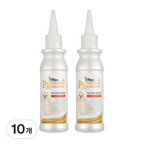 펫퍼스 애견용 눈물 얼룩 지우개, 120ml, 10개