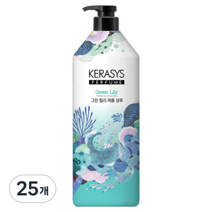 케라시스 퍼퓸 샴푸 그린 릴리, 25개, 1L