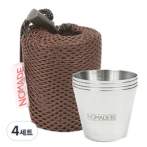 노마드캠핑 캠핑 소주컵 세트 4p, 혼합 색상, 4세트