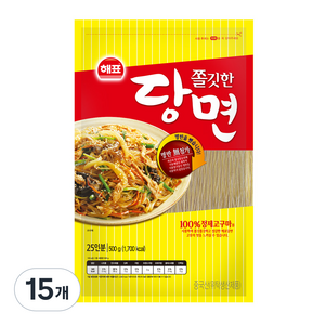 해표 쫄깃한 당면, 500g, 15개