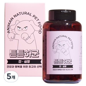 애니먼 강아지 튼튼하군 영양제, 250g, 심장/간, 5개