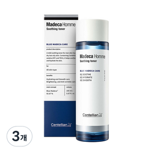 센텔리안24 마데카 옴므 수딩 토너, 3개, 150ml