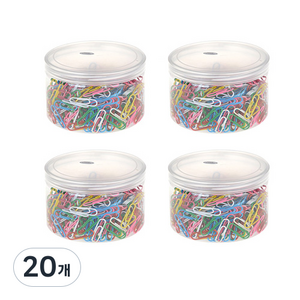 블루마토 원통 케이스 컬러 클립1 28mm, 500개입, 20개