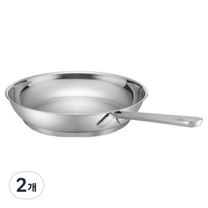 쿡에버 인덕션 에센셜 스텐 프라이팬, 24cm, 2개