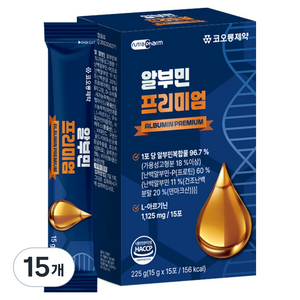 코오롱제약 알부민 프리미엄 15p, 225g, 15개