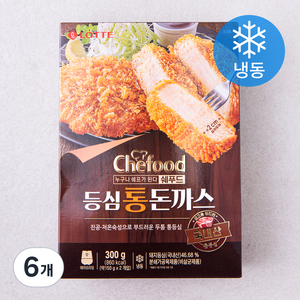 쉐푸드 등심 통 돈까스 (냉동), 300g, 6개