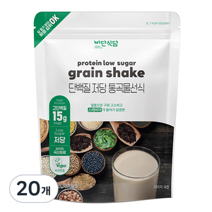 비단식당 단백질 저당 통곡물선식, 20개, 500g