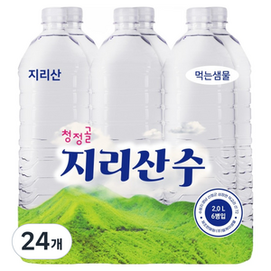 지리산수 청정골지리산수 무라벨, 24개, 2L 골드박스 특가
