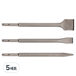 보쉬 포인트 + 플랩 + 스페이드 치즐 세트 SDS+ 2607019457, 5세트