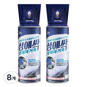 지엔 성에싹 성에제거제 스프레이, 420ml, 8개