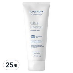 미샤 수퍼 아쿠아 울트라 히알론 클렌징 크림, 200ml, 25개