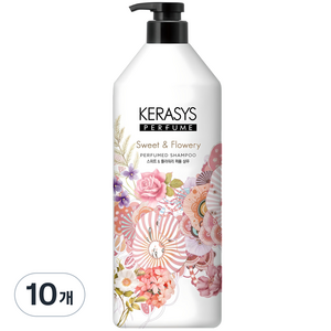 케라시스 퍼퓸 샴푸 스위트 앤 플라워리, 1kg, 1L, 10개