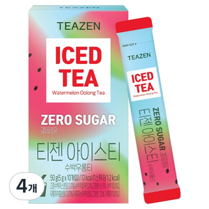 티젠 제로슈가 아이스티 수박우롱티, 5g, 4개, 10개입