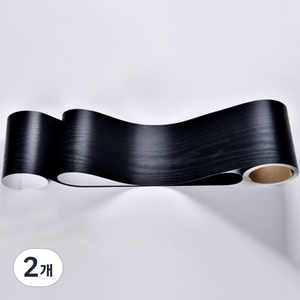 데이소이 결 몰딩 시트지 5cm x 5m, 13 블랙, 2개