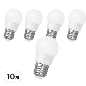 DAYTIME LED 인지구 E26 5W, 주백색, 10개