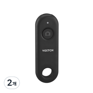 요이치 c타입 충전식 블루투스 리모콘 스냅샷 리모트 2세대, YSS-BT300, 블랙, 2개