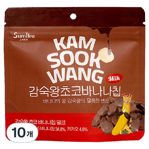감숙왕 초코 바나나칩 밀크, 45g, 10개