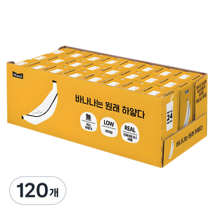 바나나는원래하얗다 우유, 190ml, 120개