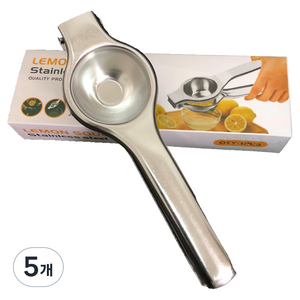 아워웍스 스텐 가정용 수동 두꺼운형 레몬 착즙기, 5개, 50ml