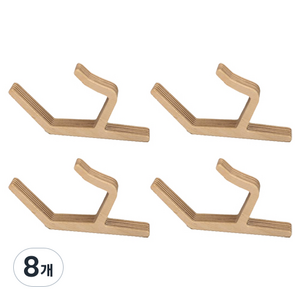 머든랩 멀티 사무실 책상 가방 책상 자작나무 우드 걸이 114 x 51 x 18 mm, 8개