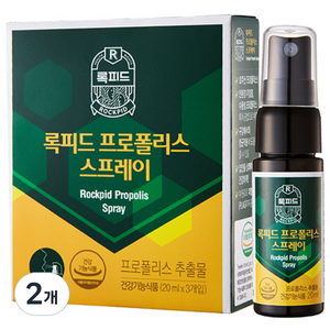 록피드 프로폴리스 스프레이 3p, 60ml, 2개