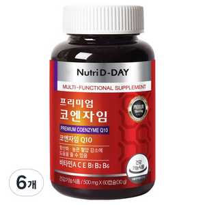 뉴트리디데이 프리미엄 코엔자임 Q10, 6개, 30g