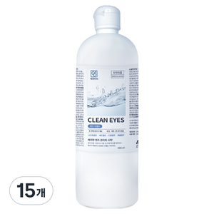 깨끗한아이 렌즈 식염수, 15개, 500ml