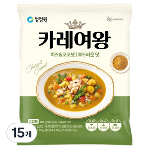 카레여왕 치즈 앤 코코넛, 108g, 15개