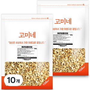 고미네 볶은 땅콩 반태, 500g, 10개